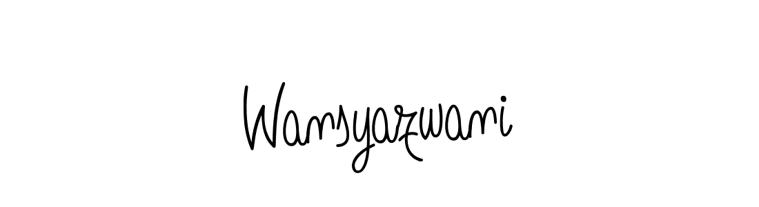 You can use this online signature creator to create a handwritten signature for the name Wansyazwani. This is the best online autograph maker. Wansyazwani signature style 5 images and pictures png
