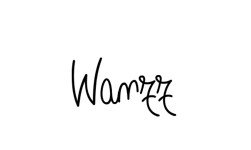 How to make Wanzz name signature. Use Angelique-Rose-font-FFP style for creating short signs online. This is the latest handwritten sign. Wanzz signature style 5 images and pictures png