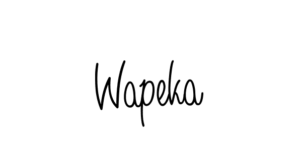 Make a beautiful signature design for name Wapeka. Use this online signature maker to create a handwritten signature for free. Wapeka signature style 5 images and pictures png