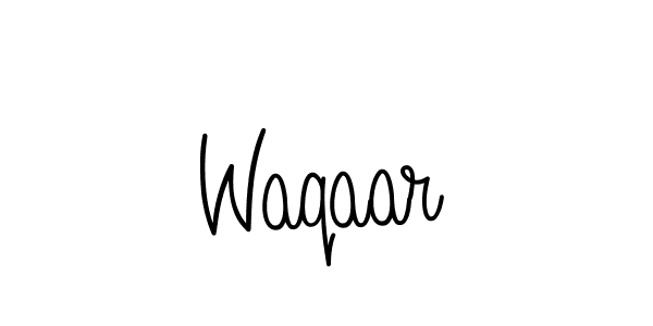 How to make Waqaar name signature. Use Angelique-Rose-font-FFP style for creating short signs online. This is the latest handwritten sign. Waqaar signature style 5 images and pictures png