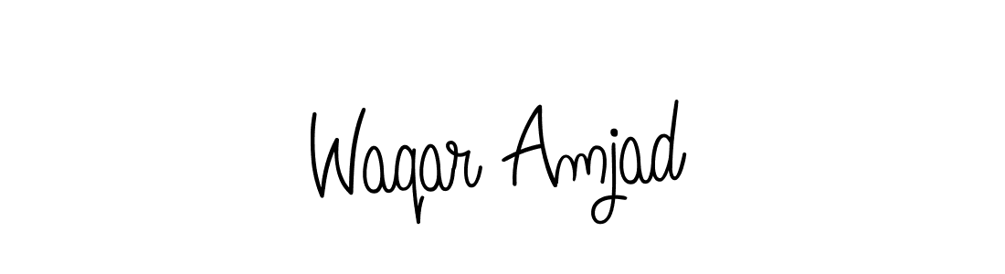 Also we have Waqar Amjad name is the best signature style. Create professional handwritten signature collection using Angelique-Rose-font-FFP autograph style. Waqar Amjad signature style 5 images and pictures png