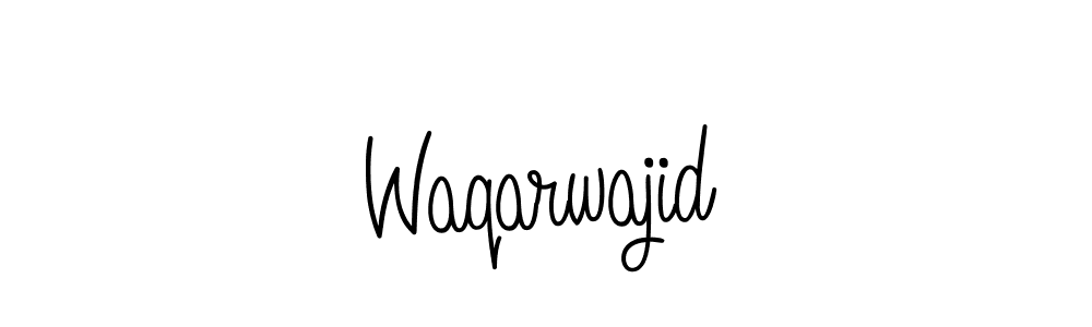 Create a beautiful signature design for name Waqarwajid. With this signature (Angelique-Rose-font-FFP) fonts, you can make a handwritten signature for free. Waqarwajid signature style 5 images and pictures png