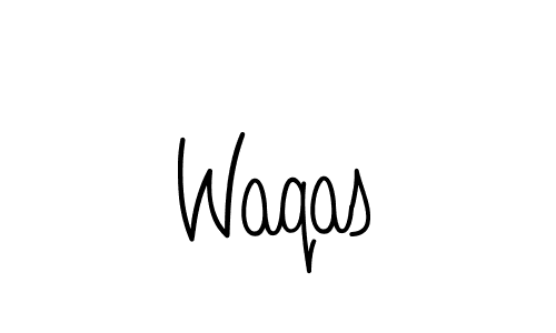 Waqas stylish signature style. Best Handwritten Sign (Angelique-Rose-font-FFP) for my name. Handwritten Signature Collection Ideas for my name Waqas. Waqas signature style 5 images and pictures png