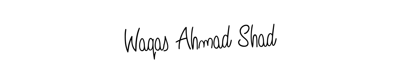 How to make Waqas Ahmad Shad signature? Angelique-Rose-font-FFP is a professional autograph style. Create handwritten signature for Waqas Ahmad Shad name. Waqas Ahmad Shad signature style 5 images and pictures png