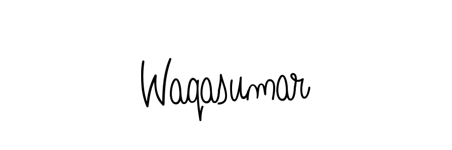 Waqasumar stylish signature style. Best Handwritten Sign (Angelique-Rose-font-FFP) for my name. Handwritten Signature Collection Ideas for my name Waqasumar. Waqasumar signature style 5 images and pictures png