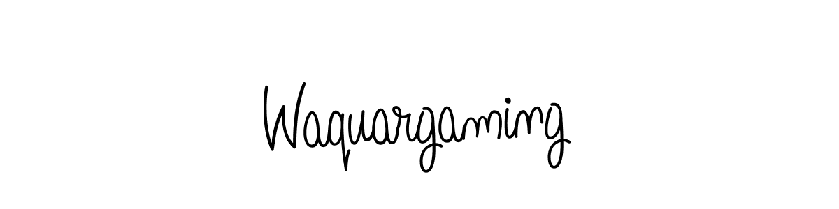 The best way (Angelique-Rose-font-FFP) to make a short signature is to pick only two or three words in your name. The name Waquargaming include a total of six letters. For converting this name. Waquargaming signature style 5 images and pictures png