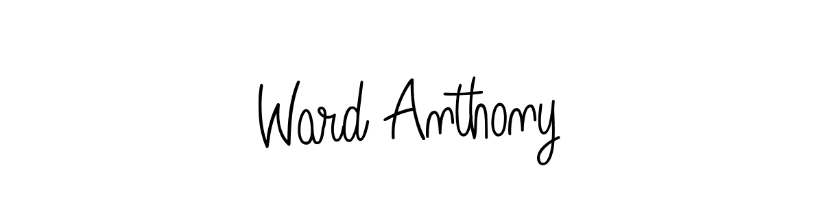 Use a signature maker to create a handwritten signature online. With this signature software, you can design (Angelique-Rose-font-FFP) your own signature for name Ward Anthony. Ward Anthony signature style 5 images and pictures png