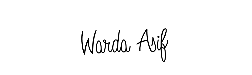 How to make Warda Asif name signature. Use Angelique-Rose-font-FFP style for creating short signs online. This is the latest handwritten sign. Warda Asif signature style 5 images and pictures png