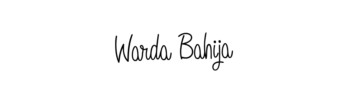 Make a beautiful signature design for name Warda Bahija. Use this online signature maker to create a handwritten signature for free. Warda Bahija signature style 5 images and pictures png