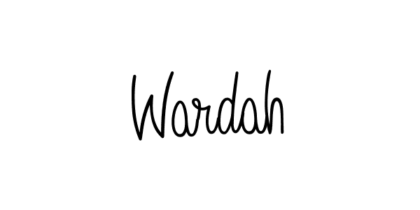 Also we have Wardah name is the best signature style. Create professional handwritten signature collection using Angelique-Rose-font-FFP autograph style. Wardah signature style 5 images and pictures png