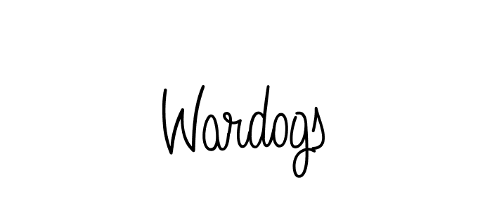You should practise on your own different ways (Angelique-Rose-font-FFP) to write your name (Wardogs) in signature. don't let someone else do it for you. Wardogs signature style 5 images and pictures png