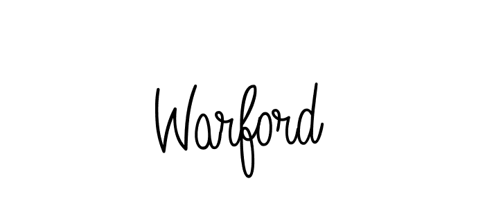 You should practise on your own different ways (Angelique-Rose-font-FFP) to write your name (Warford) in signature. don't let someone else do it for you. Warford signature style 5 images and pictures png