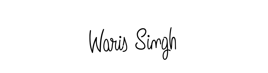 Make a beautiful signature design for name Waris Singh. With this signature (Angelique-Rose-font-FFP) style, you can create a handwritten signature for free. Waris Singh signature style 5 images and pictures png