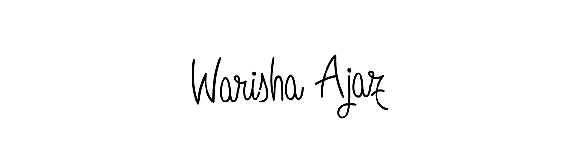 Angelique-Rose-font-FFP is a professional signature style that is perfect for those who want to add a touch of class to their signature. It is also a great choice for those who want to make their signature more unique. Get Warisha Ajaz name to fancy signature for free. Warisha Ajaz signature style 5 images and pictures png