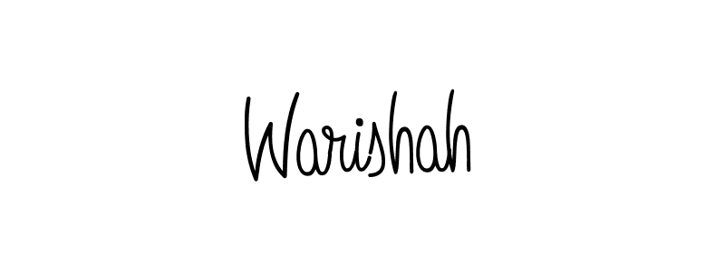 if you are searching for the best signature style for your name Warishah. so please give up your signature search. here we have designed multiple signature styles  using Angelique-Rose-font-FFP. Warishah signature style 5 images and pictures png