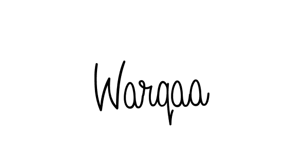 You should practise on your own different ways (Angelique-Rose-font-FFP) to write your name (Warqaa) in signature. don't let someone else do it for you. Warqaa signature style 5 images and pictures png