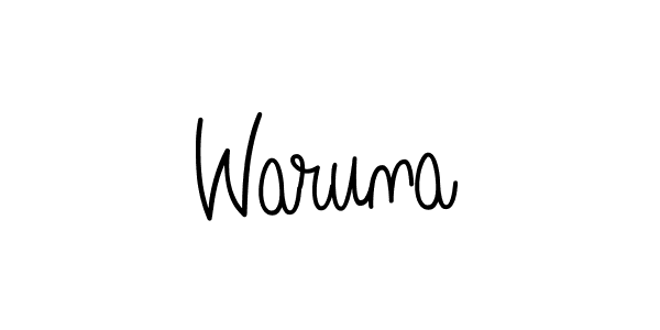 How to Draw Waruna signature style? Angelique-Rose-font-FFP is a latest design signature styles for name Waruna. Waruna signature style 5 images and pictures png