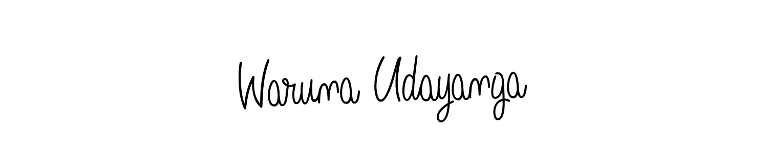 Angelique-Rose-font-FFP is a professional signature style that is perfect for those who want to add a touch of class to their signature. It is also a great choice for those who want to make their signature more unique. Get Waruna Udayanga name to fancy signature for free. Waruna Udayanga signature style 5 images and pictures png
