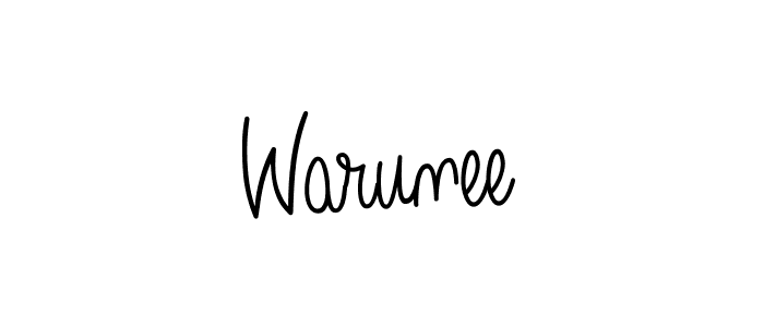 How to make Warunee signature? Angelique-Rose-font-FFP is a professional autograph style. Create handwritten signature for Warunee name. Warunee signature style 5 images and pictures png