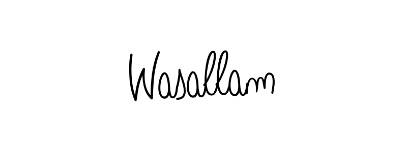 Best and Professional Signature Style for Wasallam. Angelique-Rose-font-FFP Best Signature Style Collection. Wasallam signature style 5 images and pictures png
