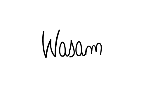 Make a beautiful signature design for name Wasam. Use this online signature maker to create a handwritten signature for free. Wasam signature style 5 images and pictures png