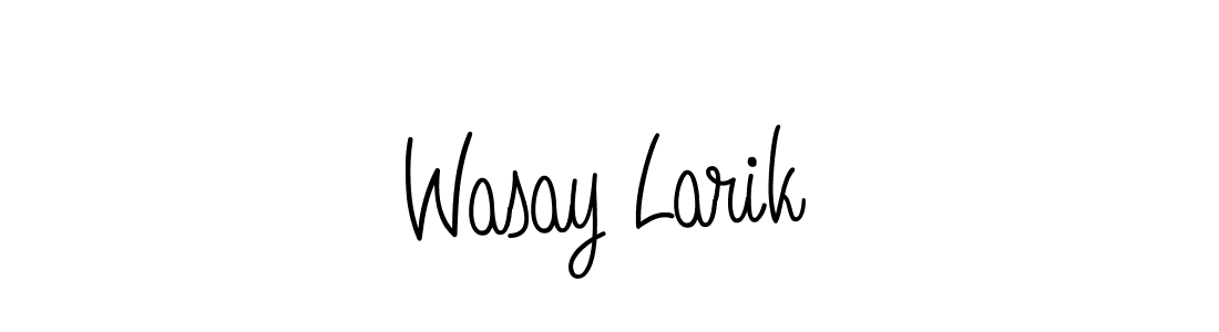 Angelique-Rose-font-FFP is a professional signature style that is perfect for those who want to add a touch of class to their signature. It is also a great choice for those who want to make their signature more unique. Get Wasay Larik name to fancy signature for free. Wasay Larik signature style 5 images and pictures png