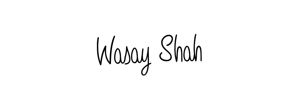 Design your own signature with our free online signature maker. With this signature software, you can create a handwritten (Angelique-Rose-font-FFP) signature for name Wasay Shah. Wasay Shah signature style 5 images and pictures png