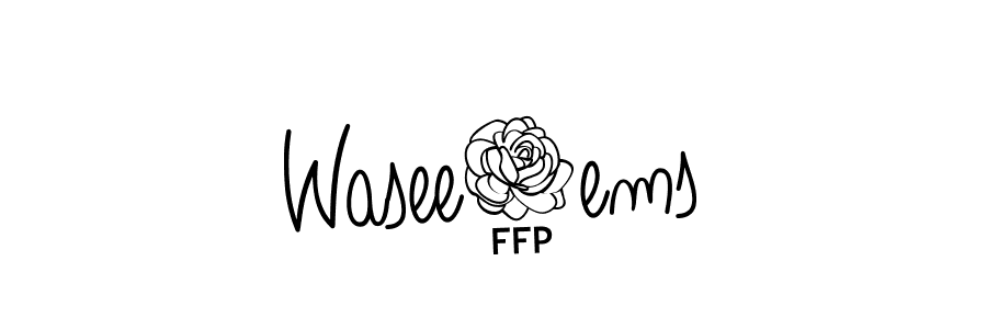 Also we have Wasee2ems name is the best signature style. Create professional handwritten signature collection using Angelique-Rose-font-FFP autograph style. Wasee2ems signature style 5 images and pictures png