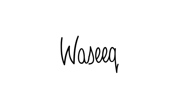 Design your own signature with our free online signature maker. With this signature software, you can create a handwritten (Angelique-Rose-font-FFP) signature for name Waseeq. Waseeq signature style 5 images and pictures png