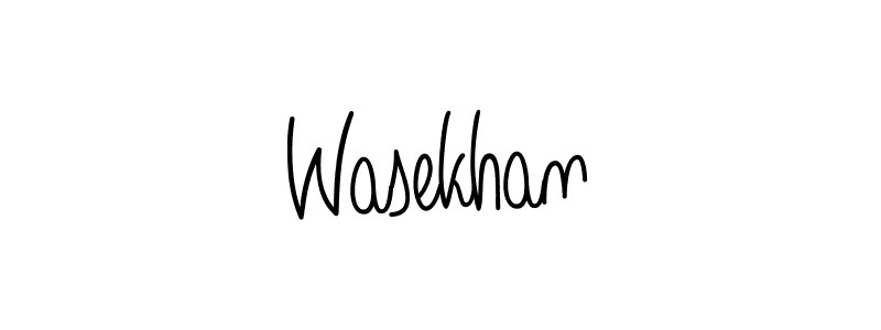 How to make Wasekhan signature? Angelique-Rose-font-FFP is a professional autograph style. Create handwritten signature for Wasekhan name. Wasekhan signature style 5 images and pictures png
