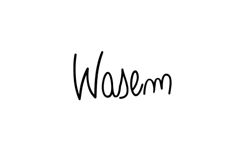 The best way (Angelique-Rose-font-FFP) to make a short signature is to pick only two or three words in your name. The name Wasem include a total of six letters. For converting this name. Wasem signature style 5 images and pictures png