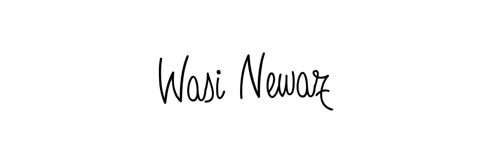 Design your own signature with our free online signature maker. With this signature software, you can create a handwritten (Angelique-Rose-font-FFP) signature for name Wasi Newaz. Wasi Newaz signature style 5 images and pictures png