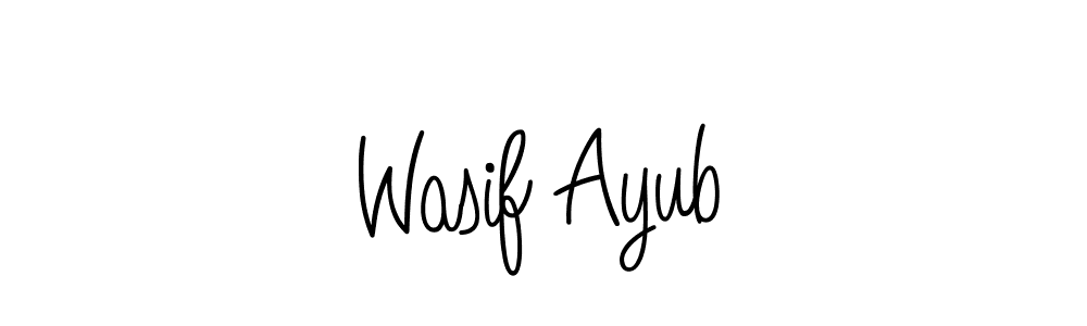 How to Draw Wasif Ayub signature style? Angelique-Rose-font-FFP is a latest design signature styles for name Wasif Ayub. Wasif Ayub signature style 5 images and pictures png
