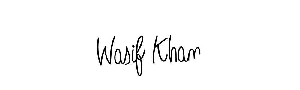 Make a beautiful signature design for name Wasif Khan. With this signature (Angelique-Rose-font-FFP) style, you can create a handwritten signature for free. Wasif Khan signature style 5 images and pictures png