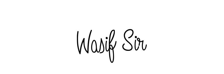 How to Draw Wasif Sir signature style? Angelique-Rose-font-FFP is a latest design signature styles for name Wasif Sir. Wasif Sir signature style 5 images and pictures png