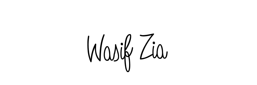 Make a beautiful signature design for name Wasif Zia. With this signature (Angelique-Rose-font-FFP) style, you can create a handwritten signature for free. Wasif Zia signature style 5 images and pictures png