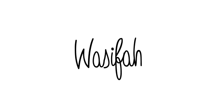 Wasifah stylish signature style. Best Handwritten Sign (Angelique-Rose-font-FFP) for my name. Handwritten Signature Collection Ideas for my name Wasifah. Wasifah signature style 5 images and pictures png