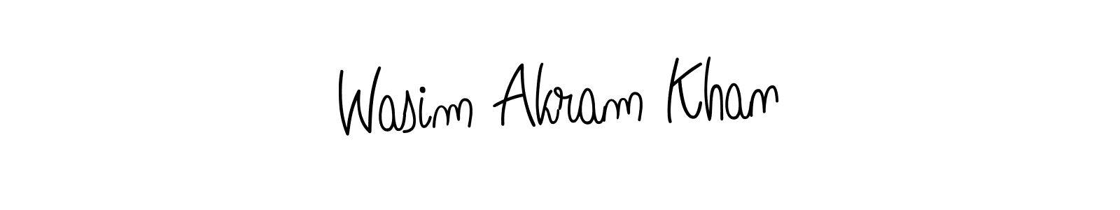 It looks lik you need a new signature style for name Wasim Akram Khan. Design unique handwritten (Angelique-Rose-font-FFP) signature with our free signature maker in just a few clicks. Wasim Akram Khan signature style 5 images and pictures png