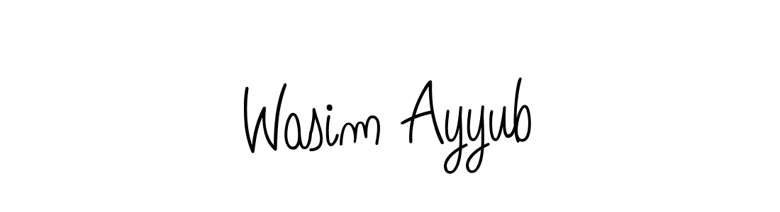 Angelique-Rose-font-FFP is a professional signature style that is perfect for those who want to add a touch of class to their signature. It is also a great choice for those who want to make their signature more unique. Get Wasim Ayyub name to fancy signature for free. Wasim Ayyub signature style 5 images and pictures png