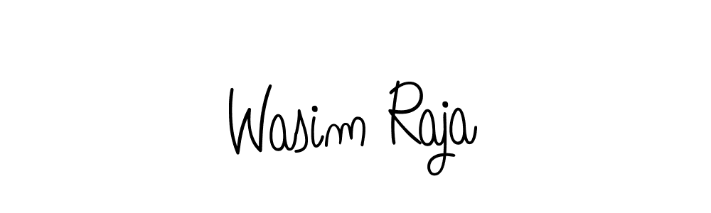 Wasim Raja stylish signature style. Best Handwritten Sign (Angelique-Rose-font-FFP) for my name. Handwritten Signature Collection Ideas for my name Wasim Raja. Wasim Raja signature style 5 images and pictures png