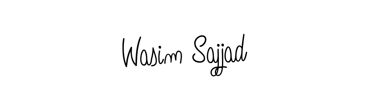 Also we have Wasim Sajjad name is the best signature style. Create professional handwritten signature collection using Angelique-Rose-font-FFP autograph style. Wasim Sajjad signature style 5 images and pictures png