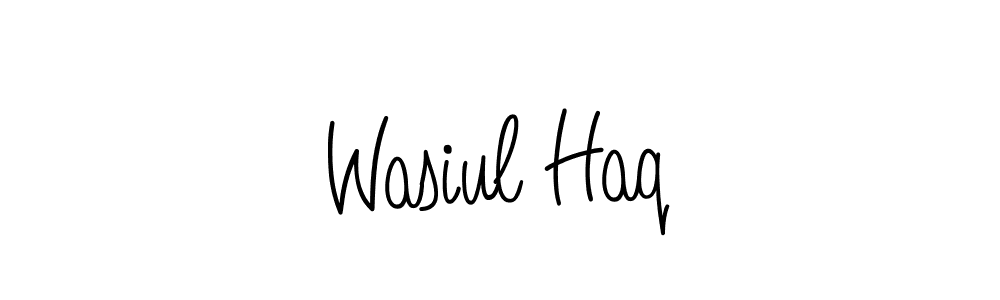 Design your own signature with our free online signature maker. With this signature software, you can create a handwritten (Angelique-Rose-font-FFP) signature for name Wasiul Haq. Wasiul Haq signature style 5 images and pictures png