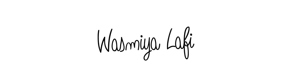 Make a beautiful signature design for name Wasmiya Lafi. With this signature (Angelique-Rose-font-FFP) style, you can create a handwritten signature for free. Wasmiya Lafi signature style 5 images and pictures png