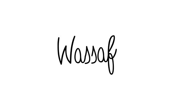 Use a signature maker to create a handwritten signature online. With this signature software, you can design (Angelique-Rose-font-FFP) your own signature for name Wassaf. Wassaf signature style 5 images and pictures png