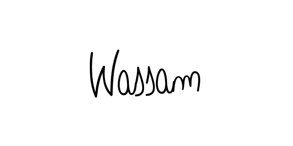 Also we have Wassam name is the best signature style. Create professional handwritten signature collection using Angelique-Rose-font-FFP autograph style. Wassam signature style 5 images and pictures png