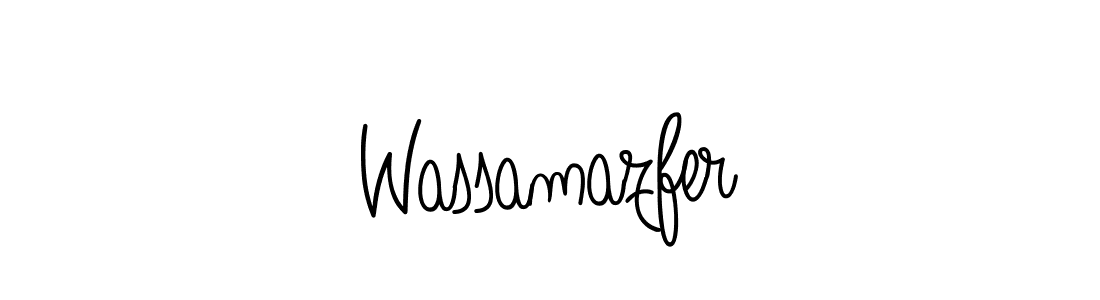 How to Draw Wassamazfer signature style? Angelique-Rose-font-FFP is a latest design signature styles for name Wassamazfer. Wassamazfer signature style 5 images and pictures png