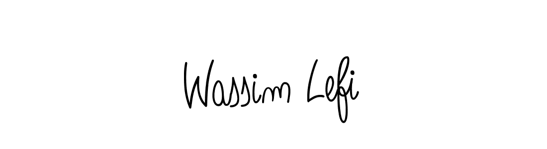 Wassim Lefi stylish signature style. Best Handwritten Sign (Angelique-Rose-font-FFP) for my name. Handwritten Signature Collection Ideas for my name Wassim Lefi. Wassim Lefi signature style 5 images and pictures png