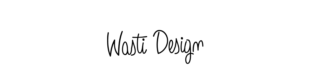 Design your own signature with our free online signature maker. With this signature software, you can create a handwritten (Angelique-Rose-font-FFP) signature for name Wasti Design. Wasti Design signature style 5 images and pictures png