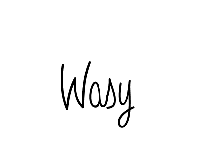 Create a beautiful signature design for name Wasy. With this signature (Angelique-Rose-font-FFP) fonts, you can make a handwritten signature for free. Wasy signature style 5 images and pictures png