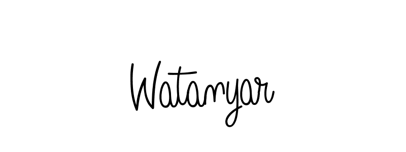 if you are searching for the best signature style for your name Watanyar. so please give up your signature search. here we have designed multiple signature styles  using Angelique-Rose-font-FFP. Watanyar signature style 5 images and pictures png